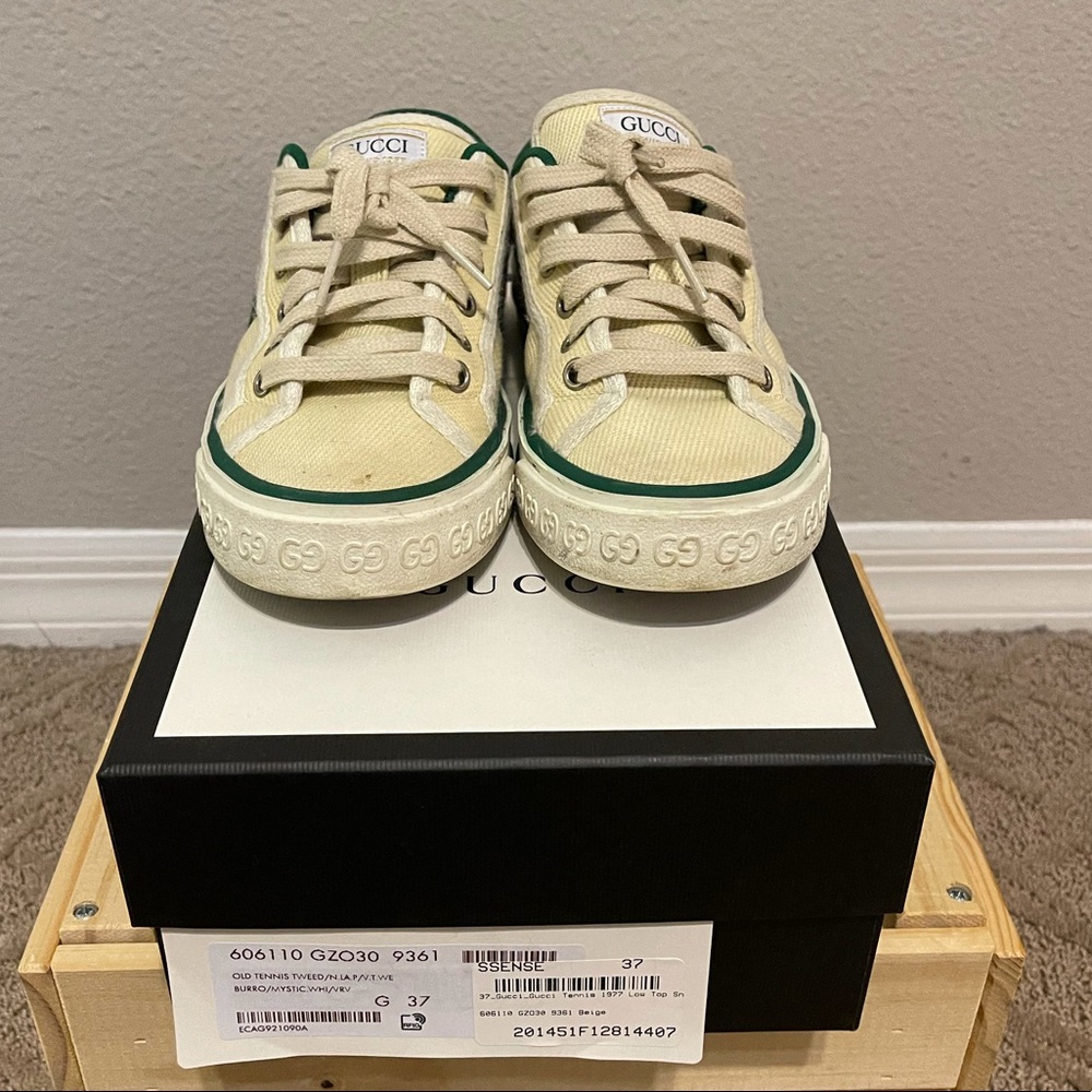 Gucci Tennis 1977 Sneaker in Butter Cotton